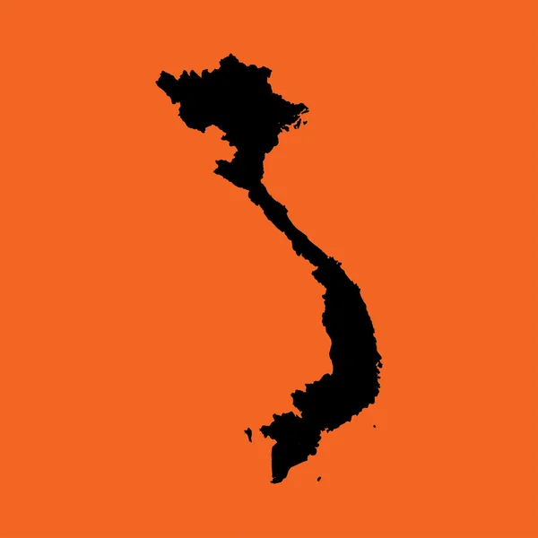 Ilustración sobre un fondo naranja de Vietnam —  Fotos de Stock