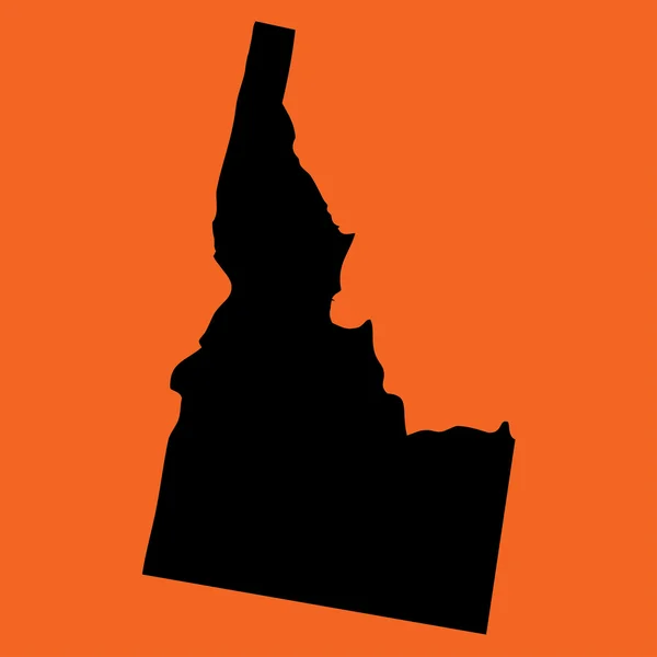 Illustration on an Orange background of Idaho — Stock Photo, Image