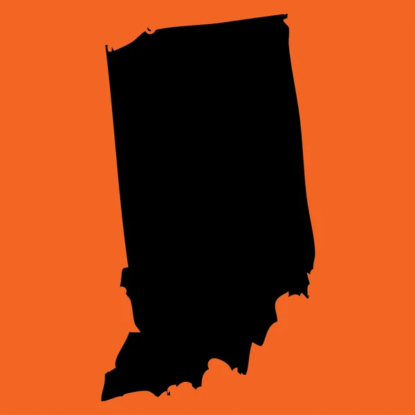 Illustration on an Orange background of Indiana — Stock Photo, Image