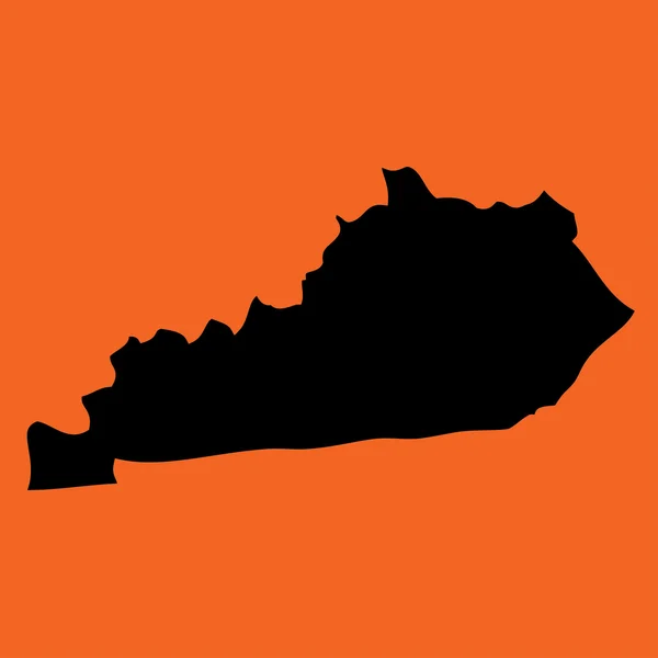 Ilustração sobre um fundo laranja de Kentucky — Fotografia de Stock