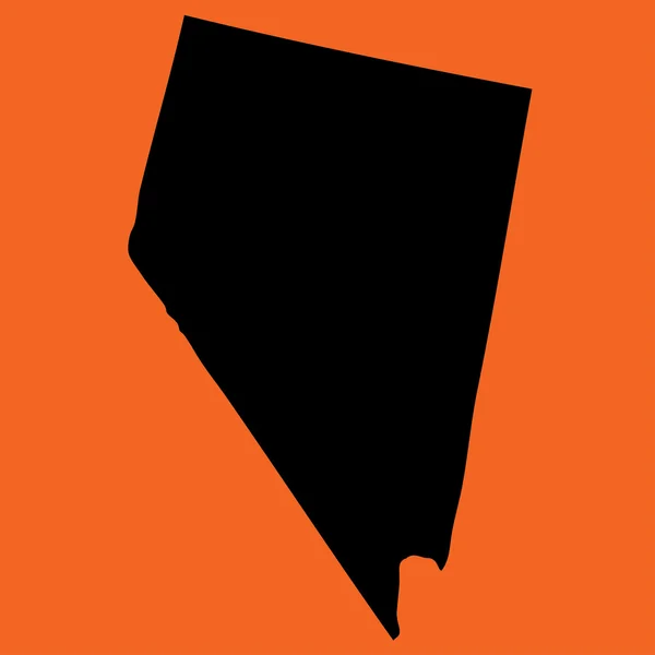 Ilustrace na oranžovém pozadí Nevada — Stock fotografie