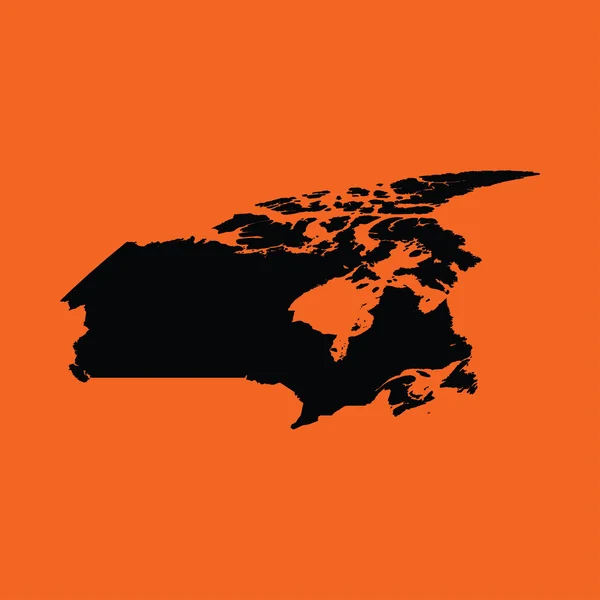 Illustrazione su sfondo arancione della Finlandia — Vettoriale Stock