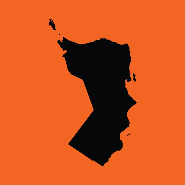 Illustratie op een oranje achtergrond van Oman — Stockvector