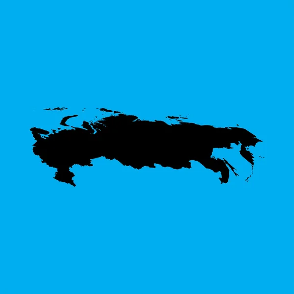 Illustration på en Orange bakgrund av Ryssland — Stock vektor