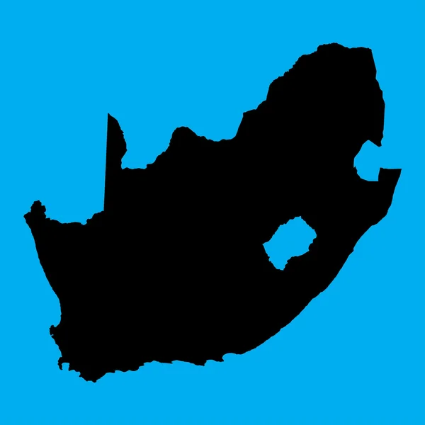 Illustration på en Orange bakgrund av Sydafrika — Stock vektor