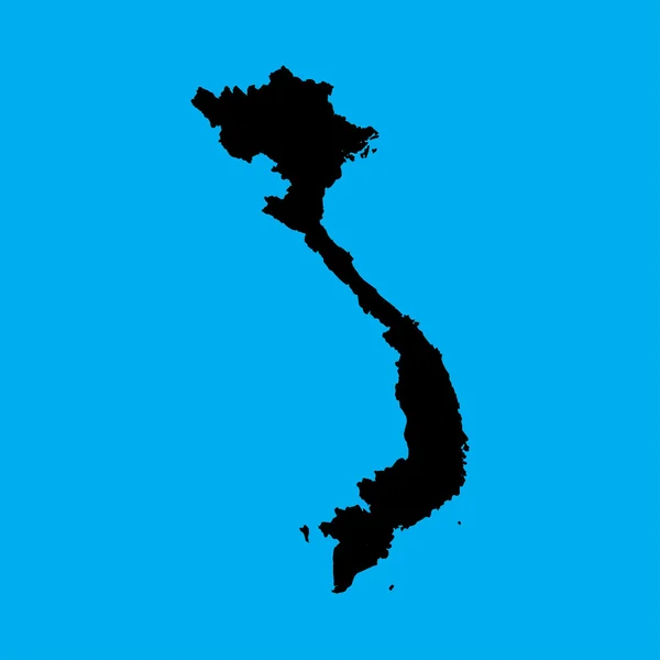 Illustratie op een oranje achtergrond van Vietnam — Stockvector