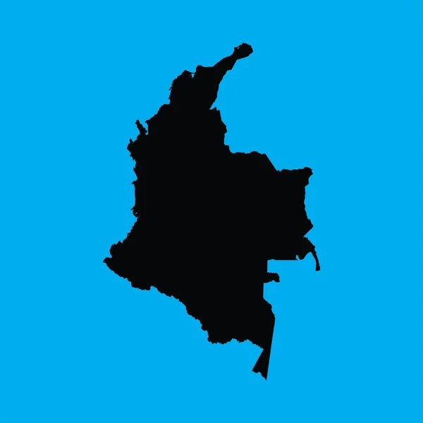 Turuncu bir arka plan üzerinde gösterimi Kolombiya — Stok Vektör