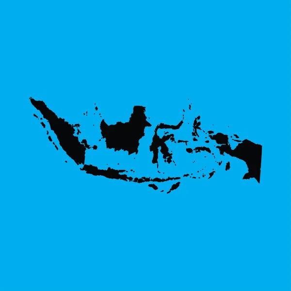 Illustration auf orangefarbenem Hintergrund von Indonesien — Stockvektor