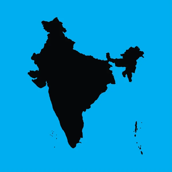 Ilustrace na oranžovém pozadí z Indie — Stockový vektor