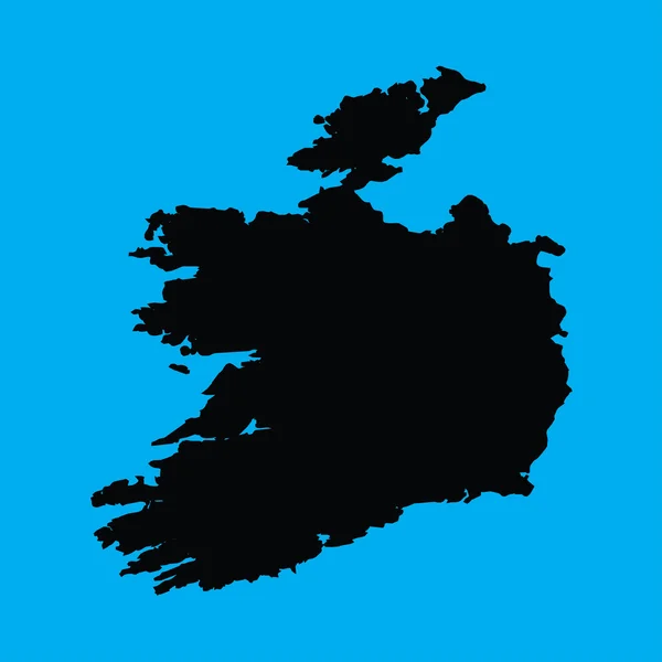 Illustratie op een oranje achtergrond van Ierland — Stockvector