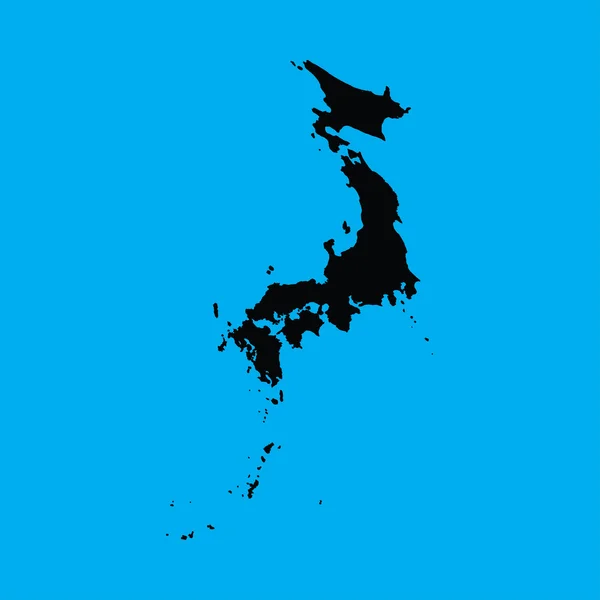 Εικονογράφηση σε πορτοκαλί φόντο της Ιαπωνίας — Διανυσματικό Αρχείο