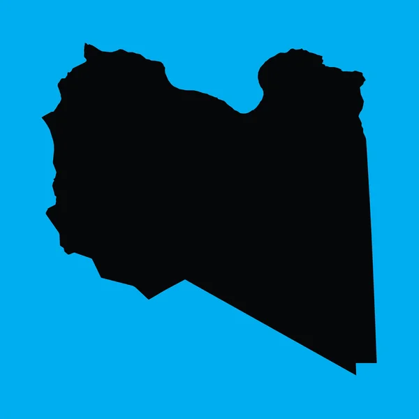 Turuncu bir arka plan üzerinde gösterimi Libya — Stok Vektör