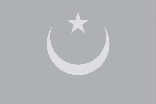 Illustrerade gråskala flagga landet av Mauretanien — Stockfoto