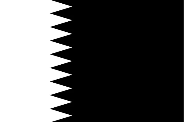 Illustrated grayscale flag of the country of Qatar — Stock Photo, Image