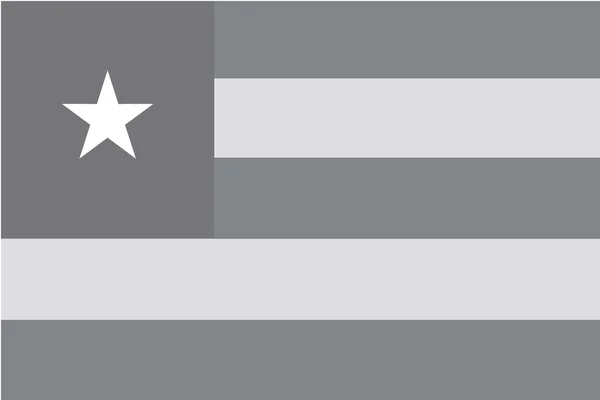 Ілюстрована градації сірого прапор країни Togo — стокове фото