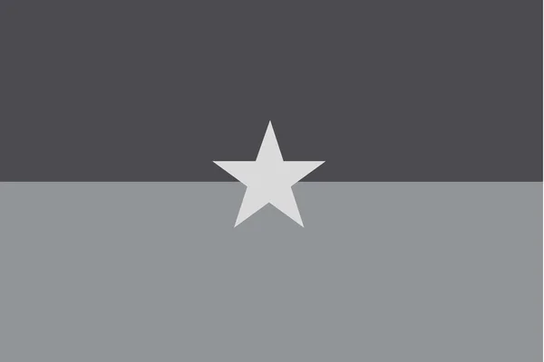 Bandera de escala de grises ilustrada del país de Burkina Faso — Vector de stock
