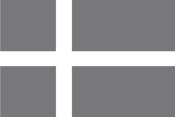 Illustreret gråtoneflag i Danmark – Stock-vektor