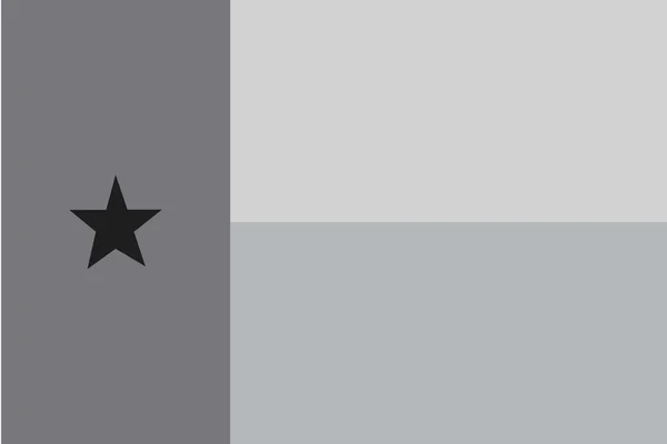 Illustrerade gråskala flagga om Guinea Bissau — Stock vektor