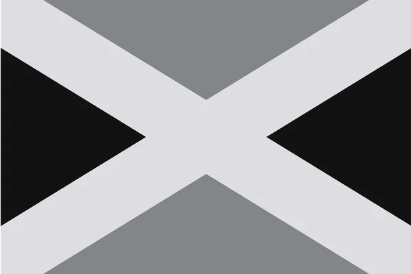 Απεικονίζεται σε κλίμακα του γκρι σημαία της χώρας Τζαμάικα — Διανυσματικό Αρχείο