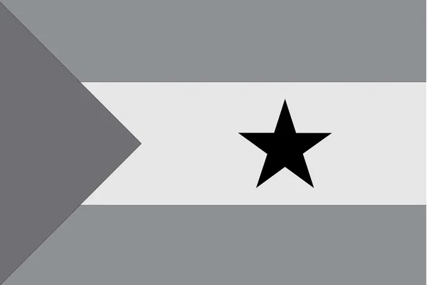 Ілюстрована градації сірого прапор країни Сан-Томе E Прінсіпі — стоковий вектор