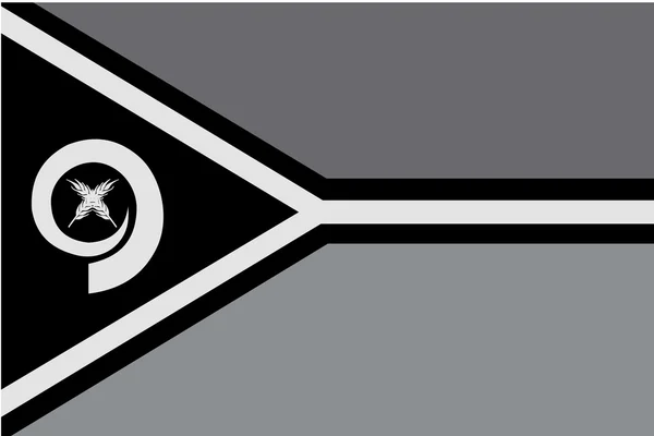 Bandeira ilustrada em tons de cinza do país de Vanuatu — Vetor de Stock