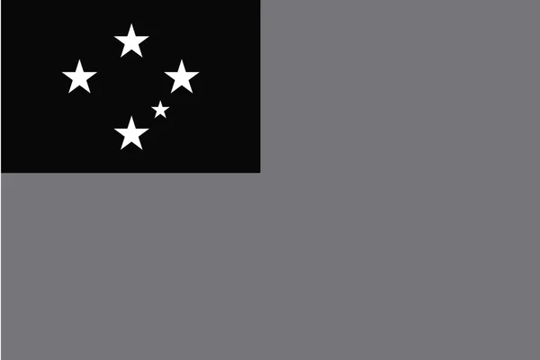 Bandera de escala de grises ilustrada del país de Samoa Occidental — Vector de stock