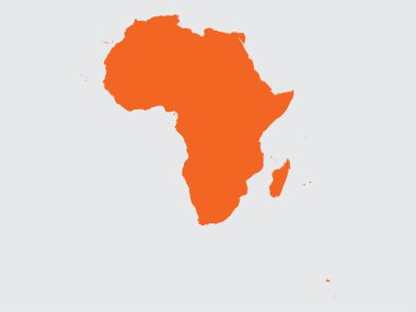 Afrika kıtası şeklinde