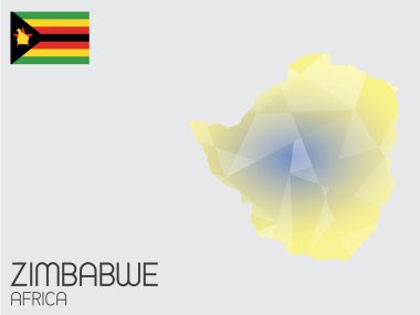 Infographic öğeleri kümesi Zimbabve ülke için