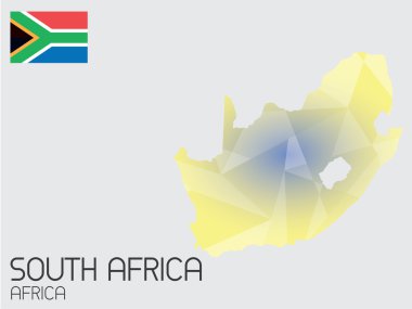 Infographic öğeleri kümesi Güney Afrika ülkesi için