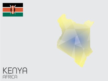 Infographic öğeleri kümesi Kenya ülke için