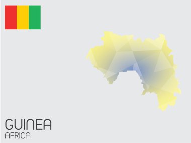 Infographic öğeleri kümesi için ülkeye, Gine