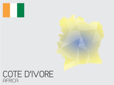 Infographic öğeleri kümesi Fildişi Sahili ülke için