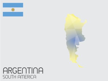 Infographic öğeleri kümesi Arjantin ülke için