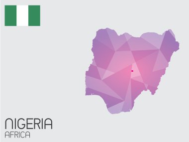 Infographic öğeleri kümesi Nijerya ülke için