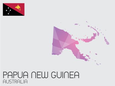 Infographic öğeleri kümesi için ülke Papua Yeni Gine