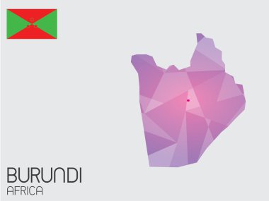 Infographic öğeleri kümesi Burundi ülke için