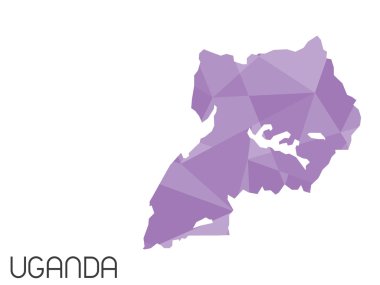 Infographic öğeleri kümesi Uganda ülke için