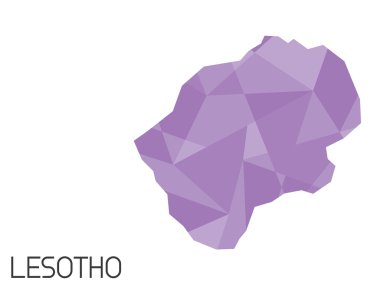 Infographic öğeleri kümesi Lesotho ülke için