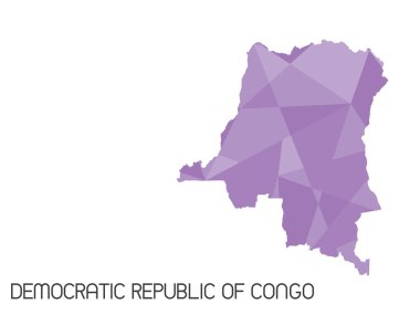 Infographic öğeleri kümesi demokratik Republ ülke için