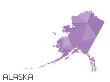 Infographic öğeleri kümesi Alaska ülke için