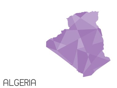 Infographic öğeleri kümesi Cezayir ülke için