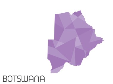 Infographic öğeleri kümesi Botswana ülke için