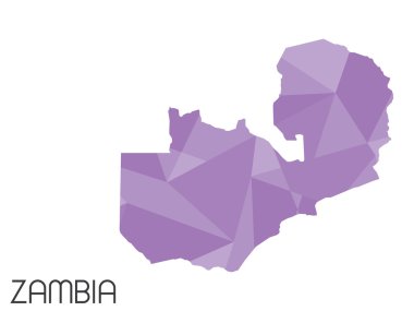 Infographic öğeleri kümesi Zambiya ülke için
