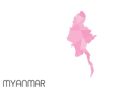 Infographic öğeleri kümesi Myanmar ülke için