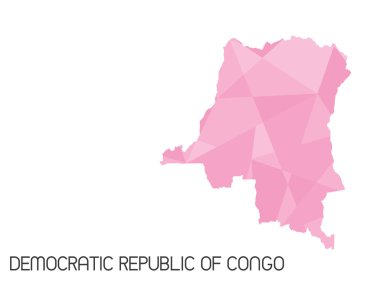 Infographic öğeleri kümesi demokratik Republ ülke için