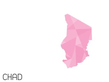 Infographic öğeleri kümesi Chad ülke için