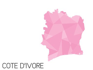 Infographic öğeleri kümesi Fildişi Sahili ülke için