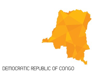 Infographic öğeleri kümesi demokratik Republ ülke için