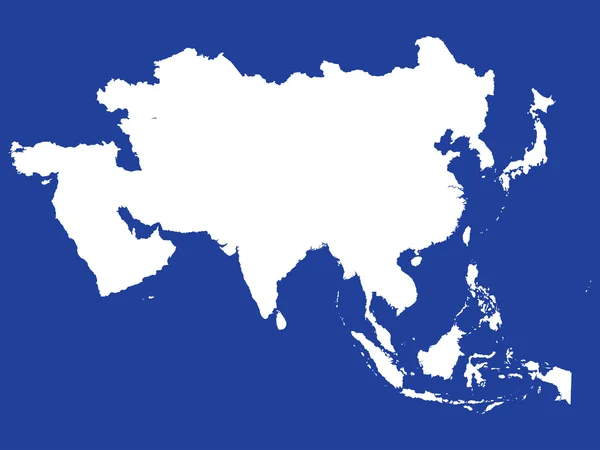 รูปร่างของทวีปเอเชีย — ภาพถ่ายสต็อก