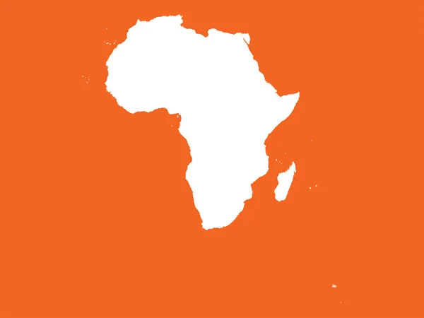 Forma del continente africano — Foto Stock